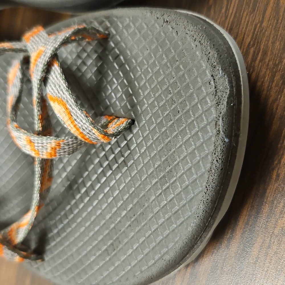 Chaco Z/Volv Strappy Sandals – Women’s 11 – Gray/Orange Webbing - Picture 3 of 9